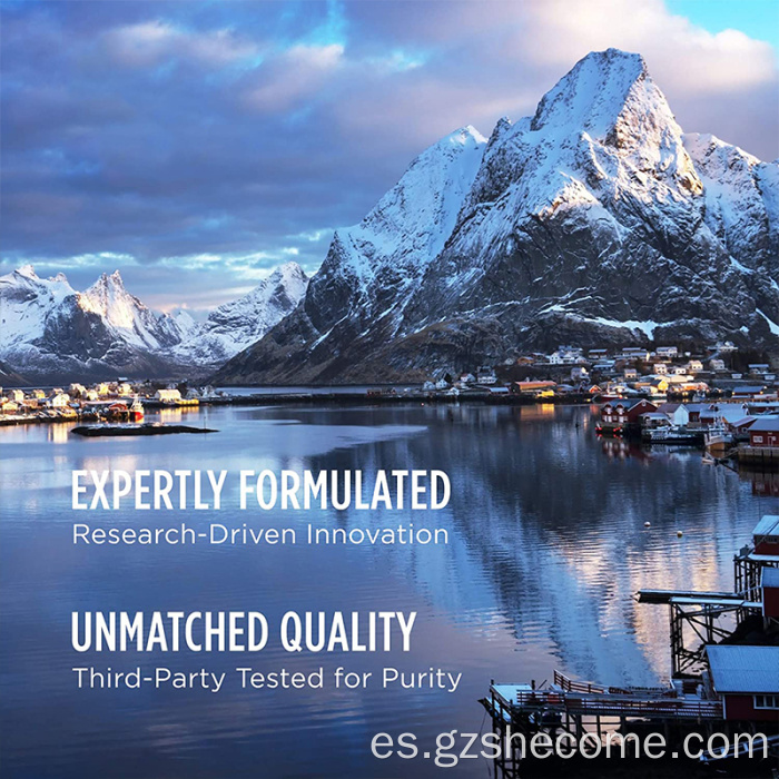 suplemento de aceite de pescado de alta potencia omega 3